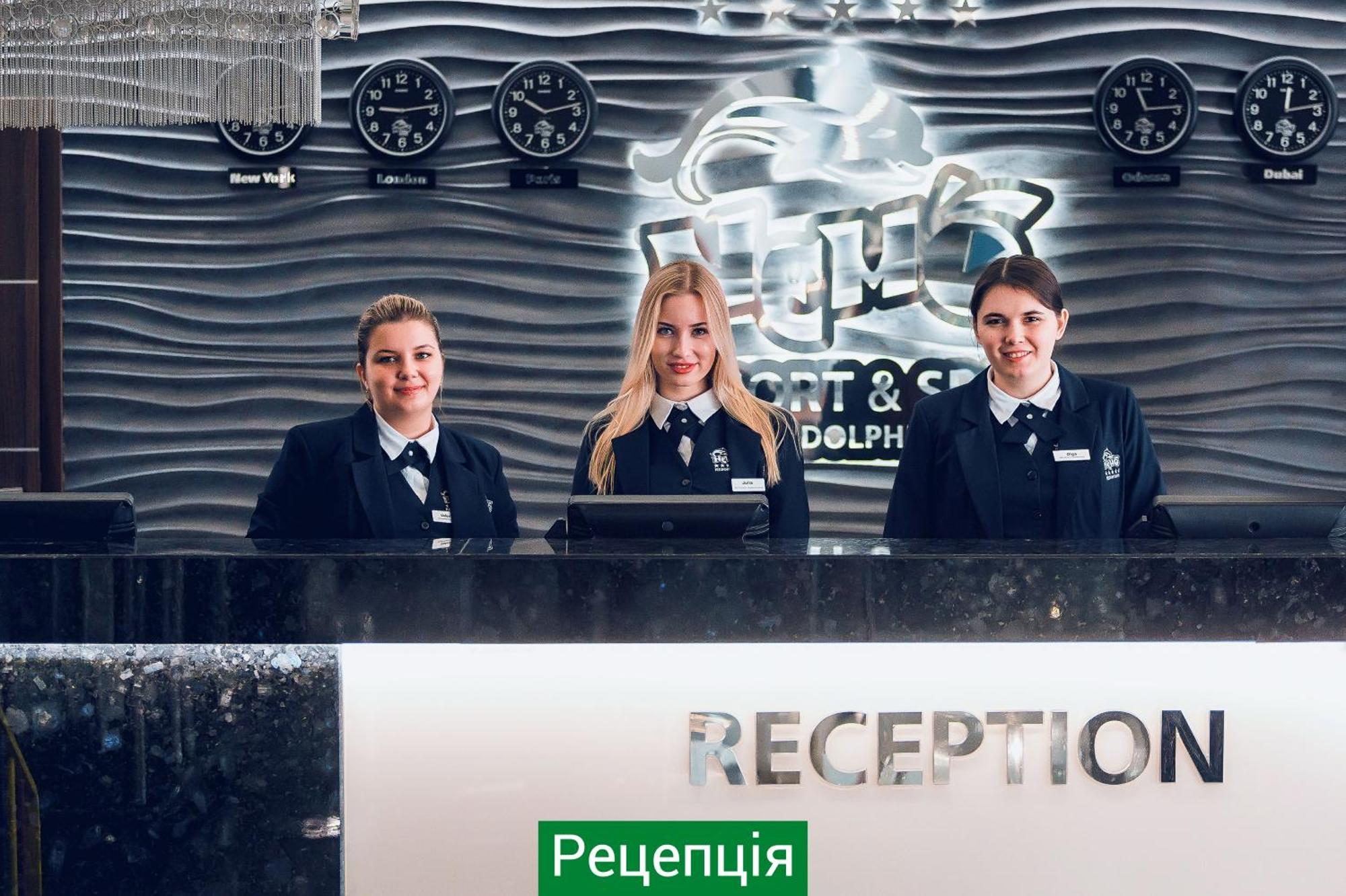 Nemo Hotel Resort & Spa Oděsa Exteriér fotografie Reception at the hotel
